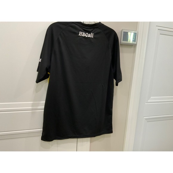 HBCali Black Yellow Greek Key Pocket Athletic T Shirt Mens L - Picture 15 of 16